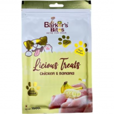 Barkers Bites Dog Treats Licious Chicken Banana Stick 100 Gm